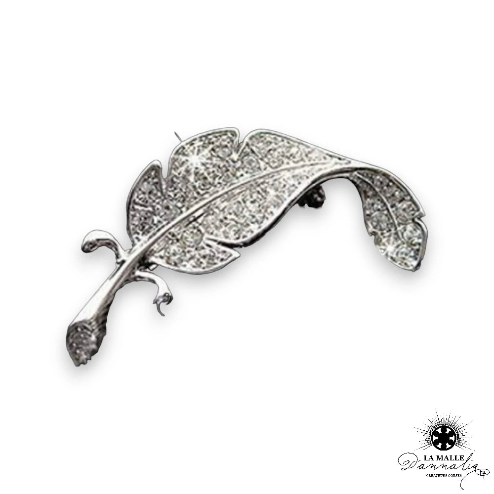 lamalledannalia-broche-fantaisie-feuille-argent