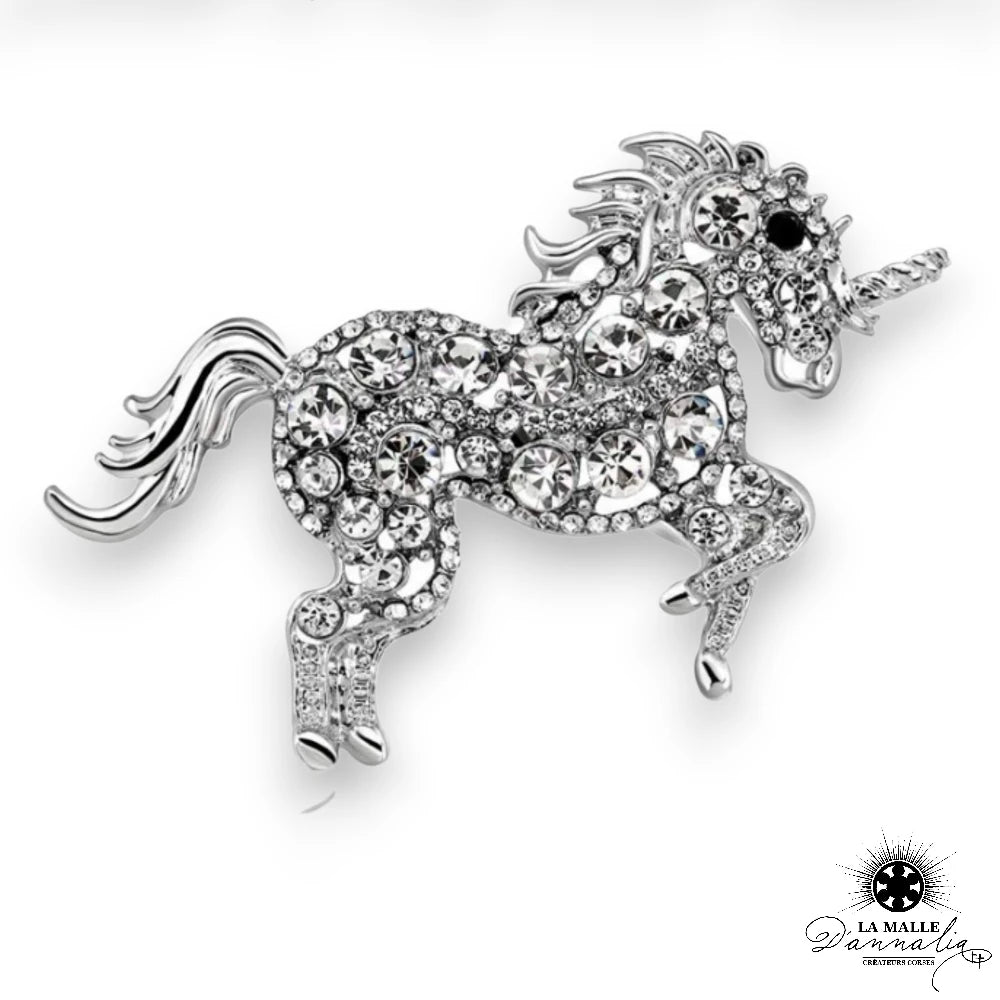 lamalledannalia-broche-fantaisie-licorne-strass-argent
