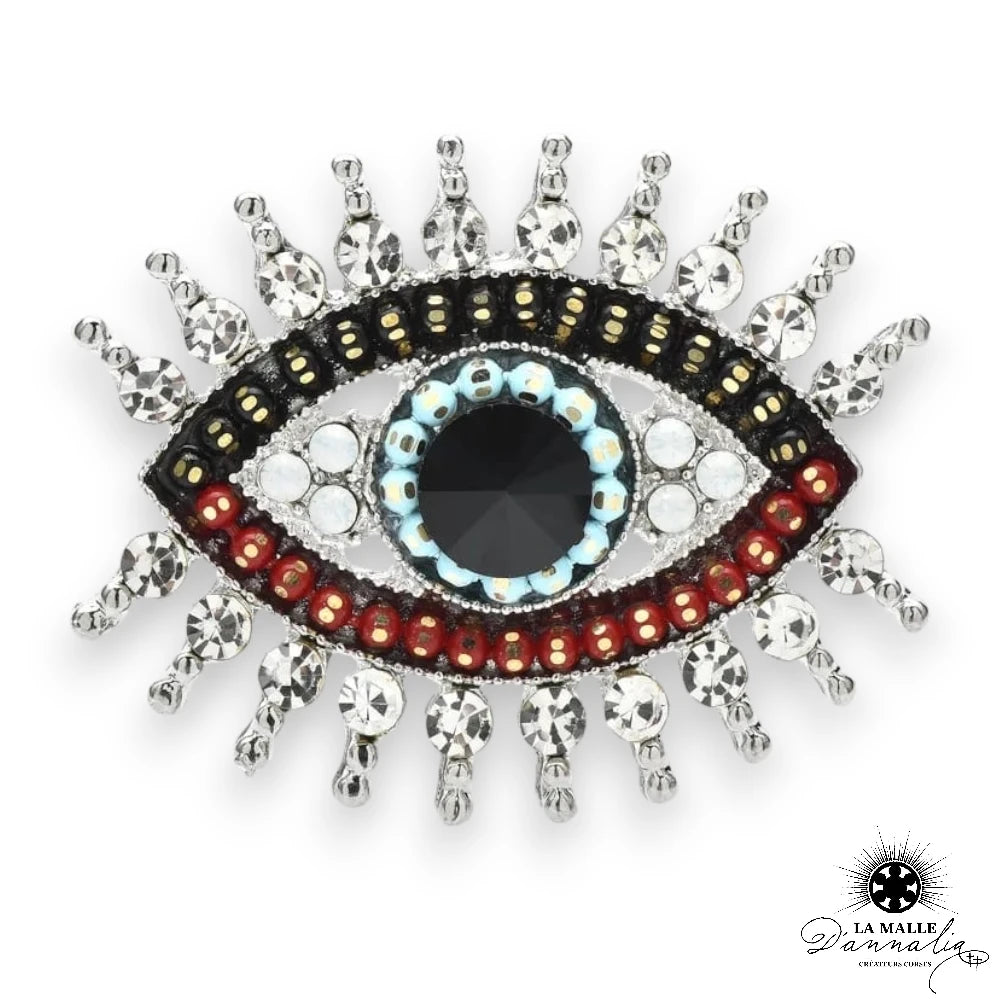 lamalledannalia-broche-oeil-bleu-noir-argent