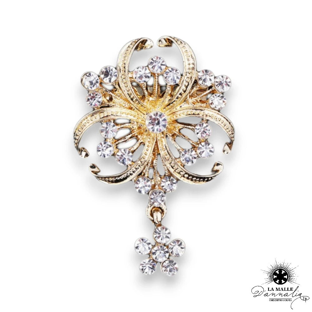 lamalledannalia-broche-strass-dore