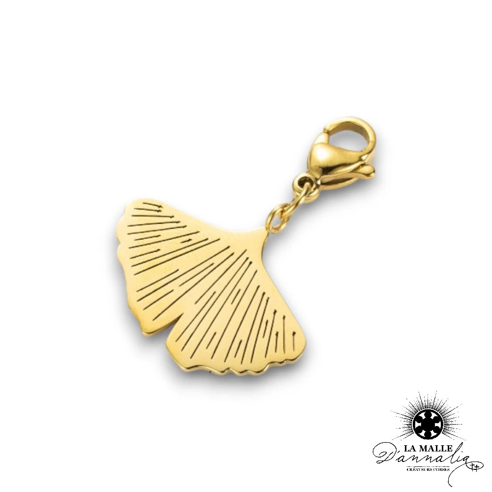lamalledannalia-charms-ginkgo-acier-inoxydable-dore