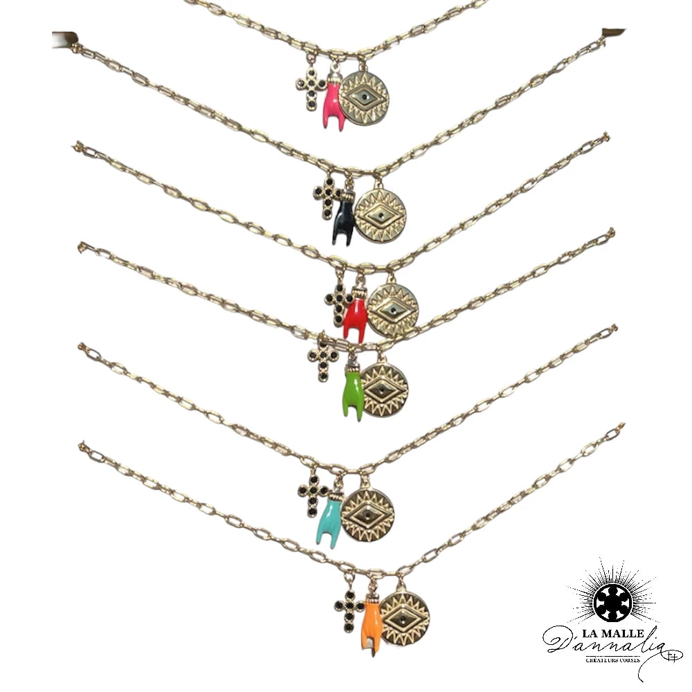 lamalledannalia-collier-main-croix-oeil-acier-inoxydable-dore
