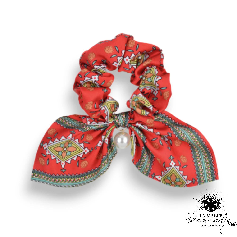 lamalledannalia-elastique-Colore-Motif-Jolie-Perle-sublimer-coiffures
