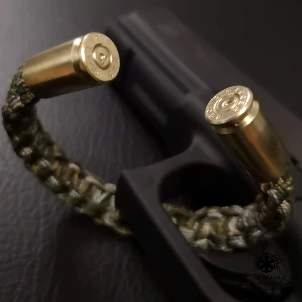 lamalledannalia macrame couleur militaire balle de 9mm