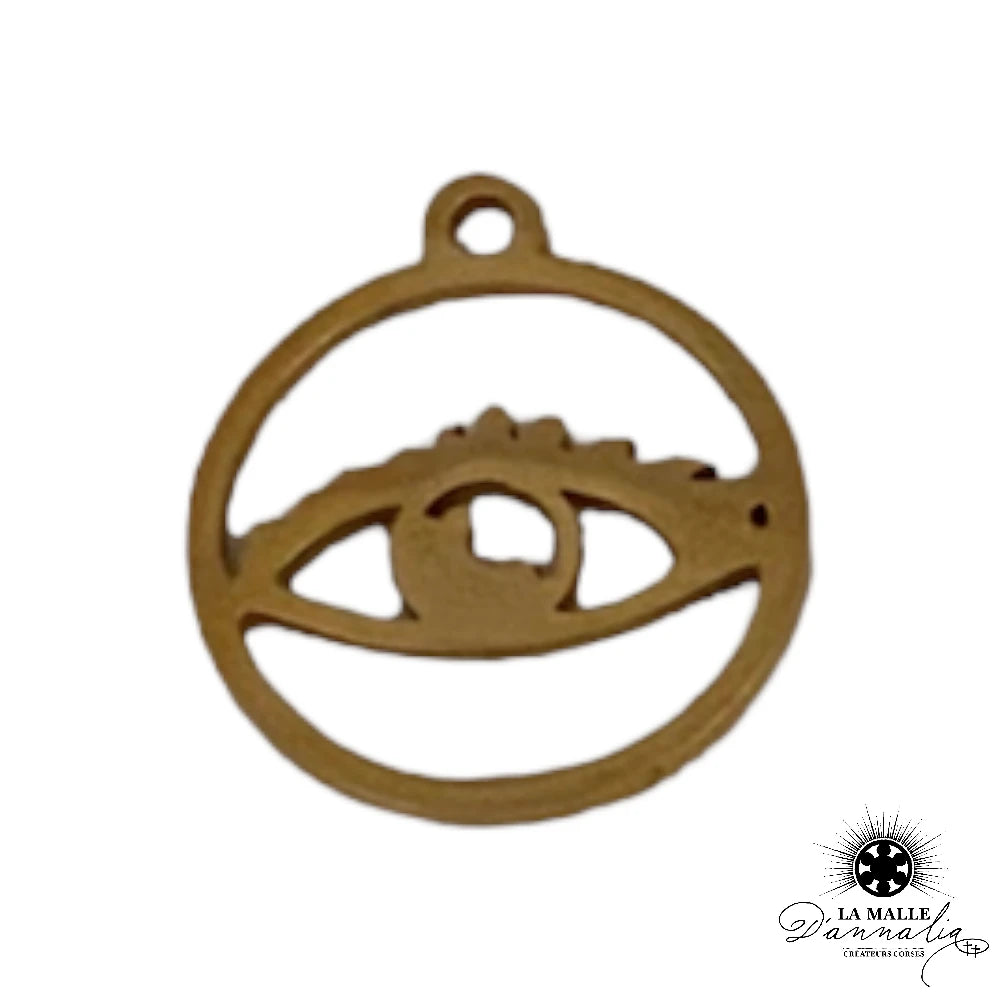 Collier en Perles Baroques de Corail avec Breloque de Protection en Acier