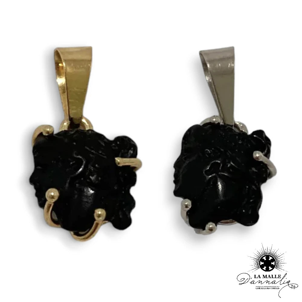 lamalledannalia-pendentif-tete-de-maure-corail-noir-beliere-dore-beliere-argent-creation
