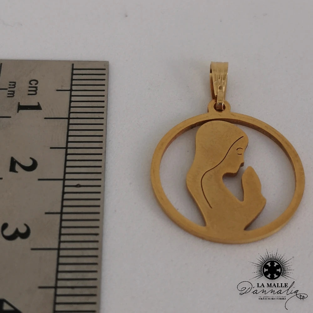 lamalledannalia-pendentif-vierge-acier-inoxydable-beliere-mesure