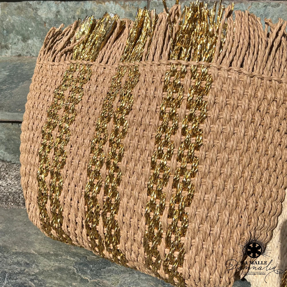 lamalledannalia-sac-osier-ete-plage-panier-paille-dore-sacdeplage-or-marron-fonce