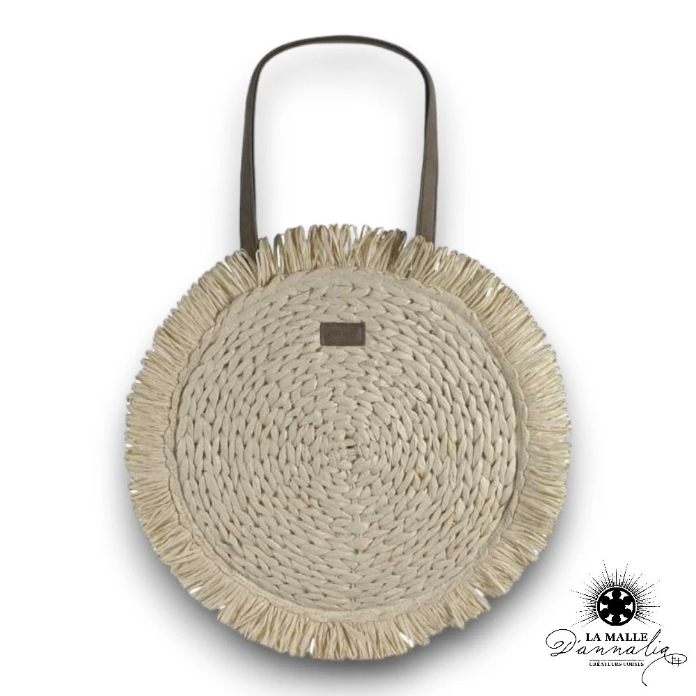 lamalledannalia-sac-rond-paille-cuir-plage