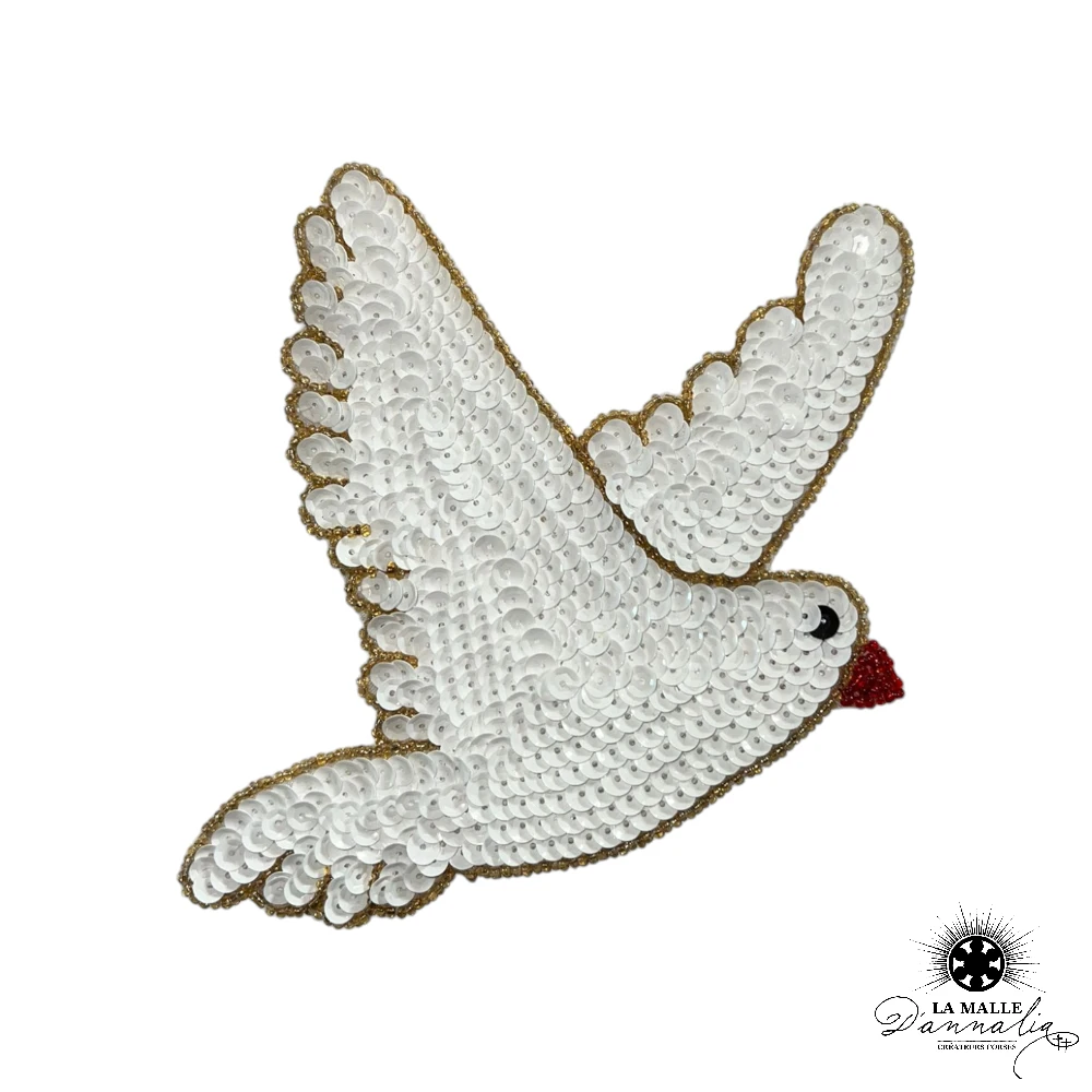 lamalledannalia-sequin-mexique-mexicain-guadalupe-decoration-mural-oiseau-blanc