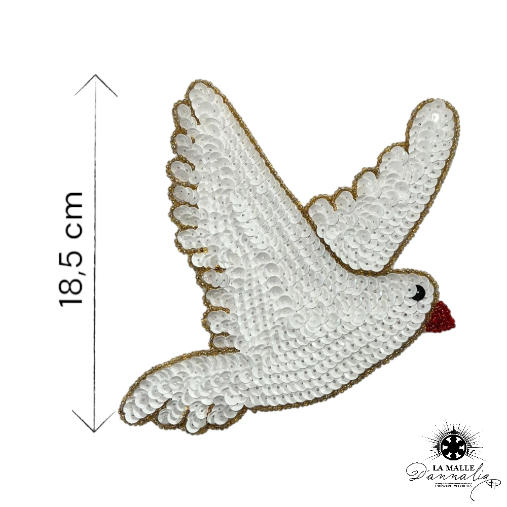lamalledannalia-sequin-mexique-mexicain-guadalupe-decoration-mural-oiseau-blanc-mesure