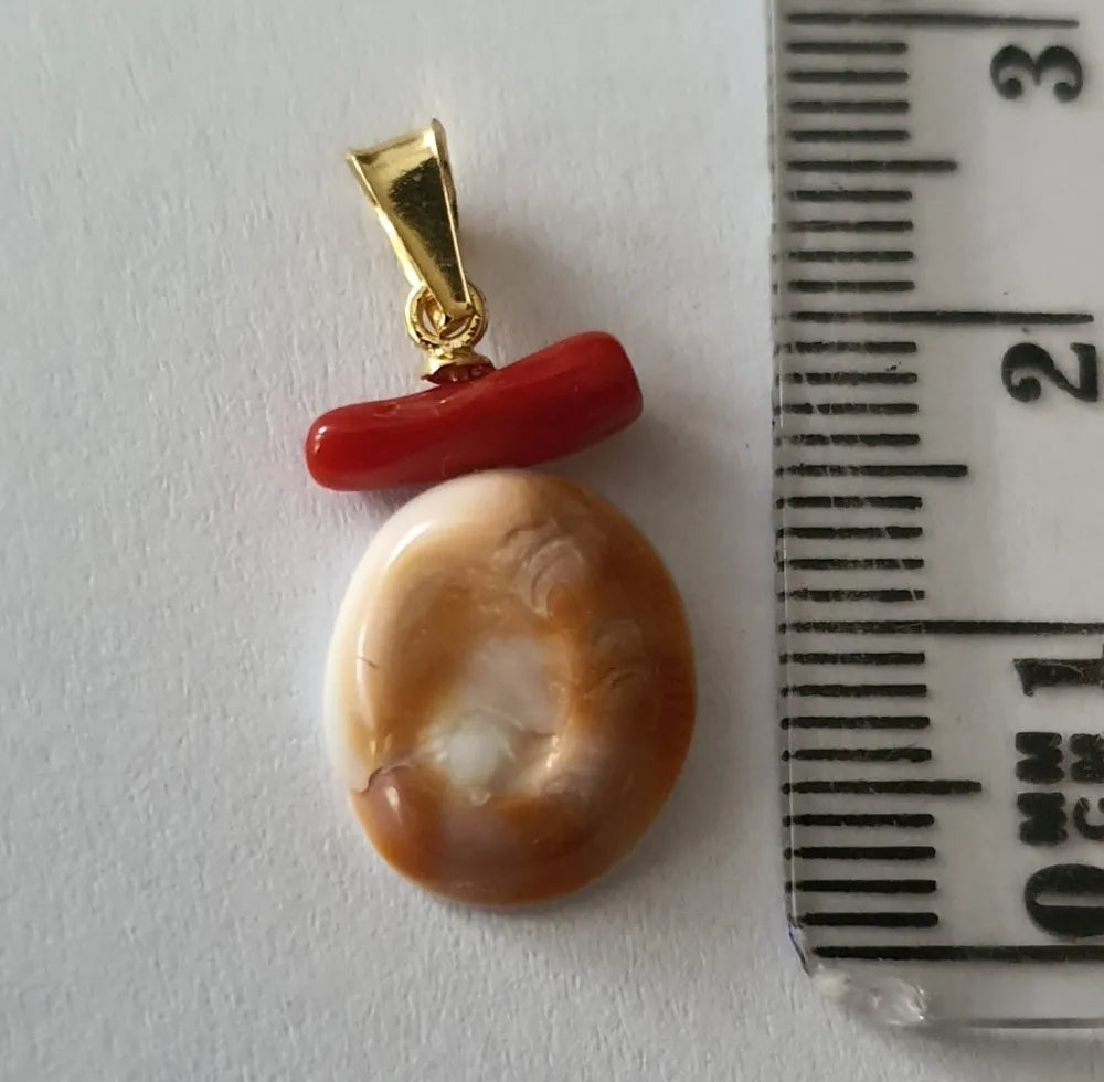 lamalledannalia pendentif oeil de sainte lucie mediterranee corse corail