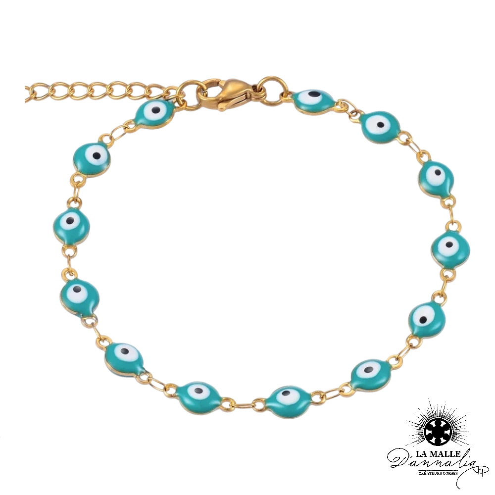 oeil bleu grec lamalledannalia