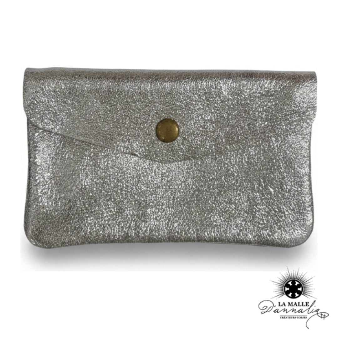 Porte-Monnaie en Cuir Grainé Fabrication Italienne