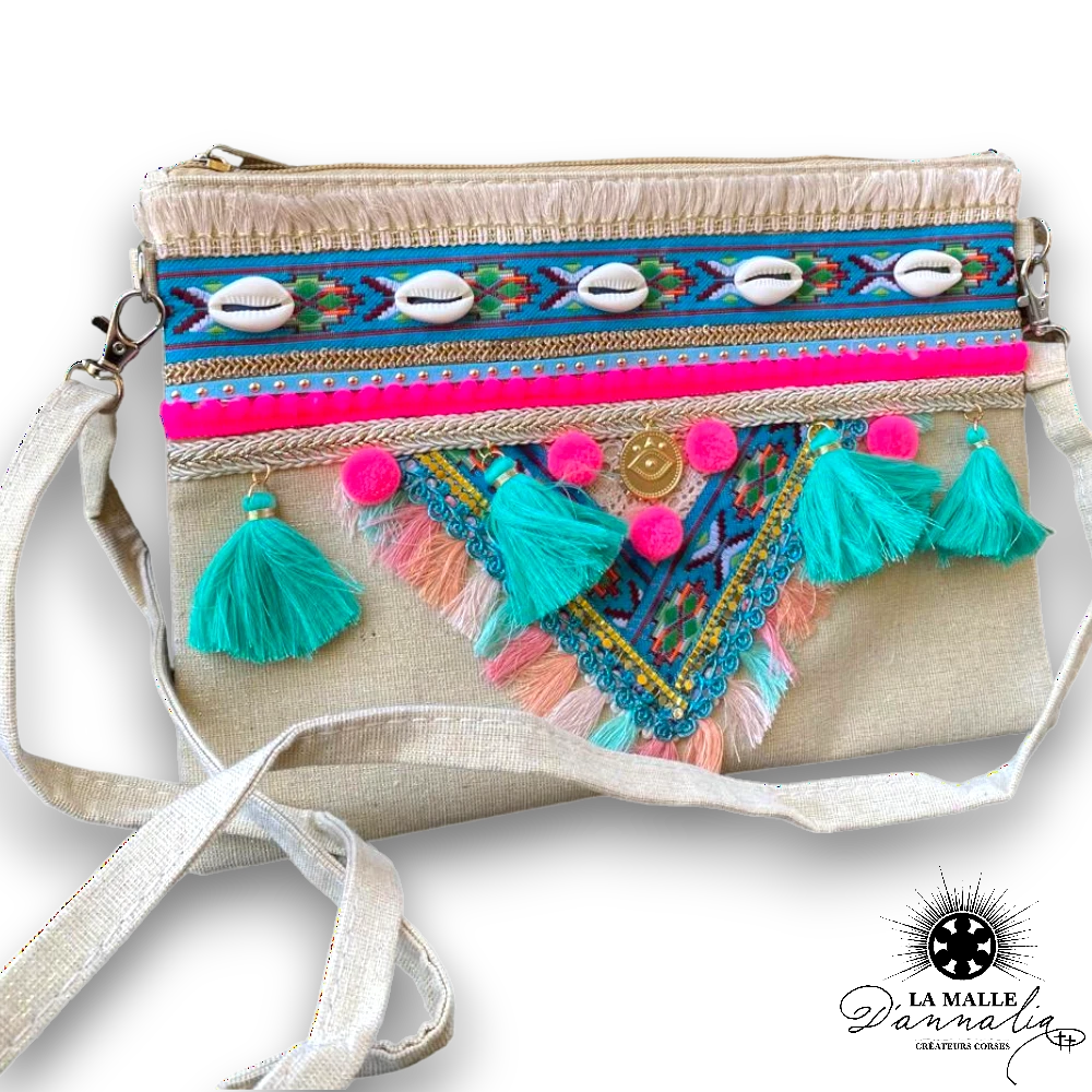 Pochette bohème chic lamalledannalia