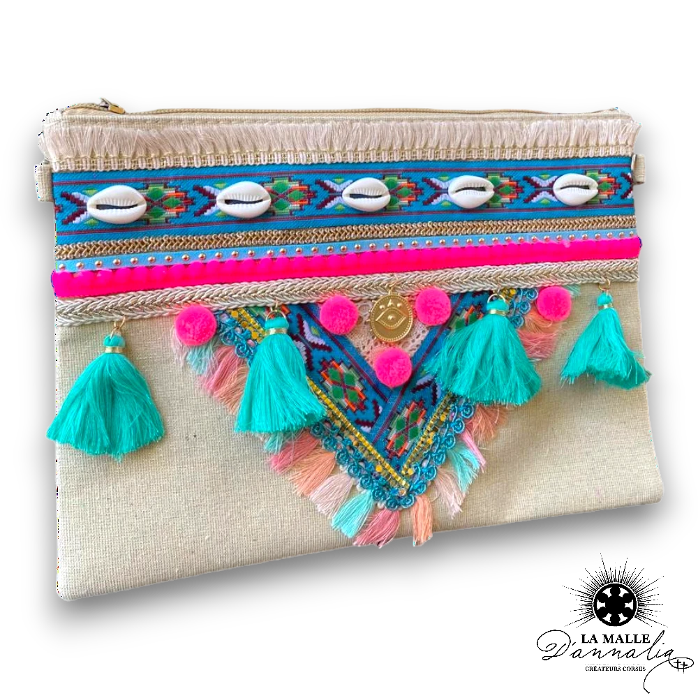 Pochette bohème chic lamalledannalia