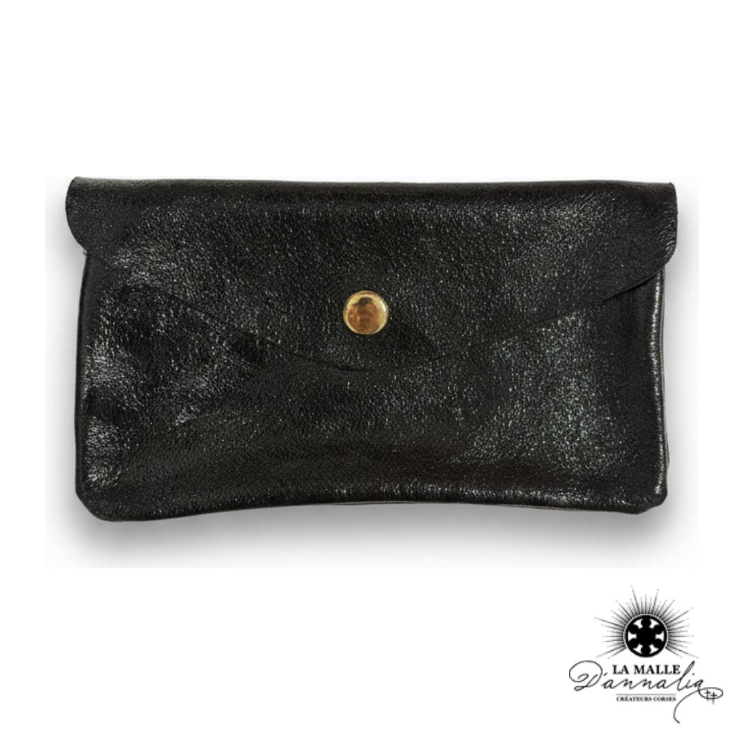 Porte-Monnaie en Cuir Grainé Fabrication Italienne