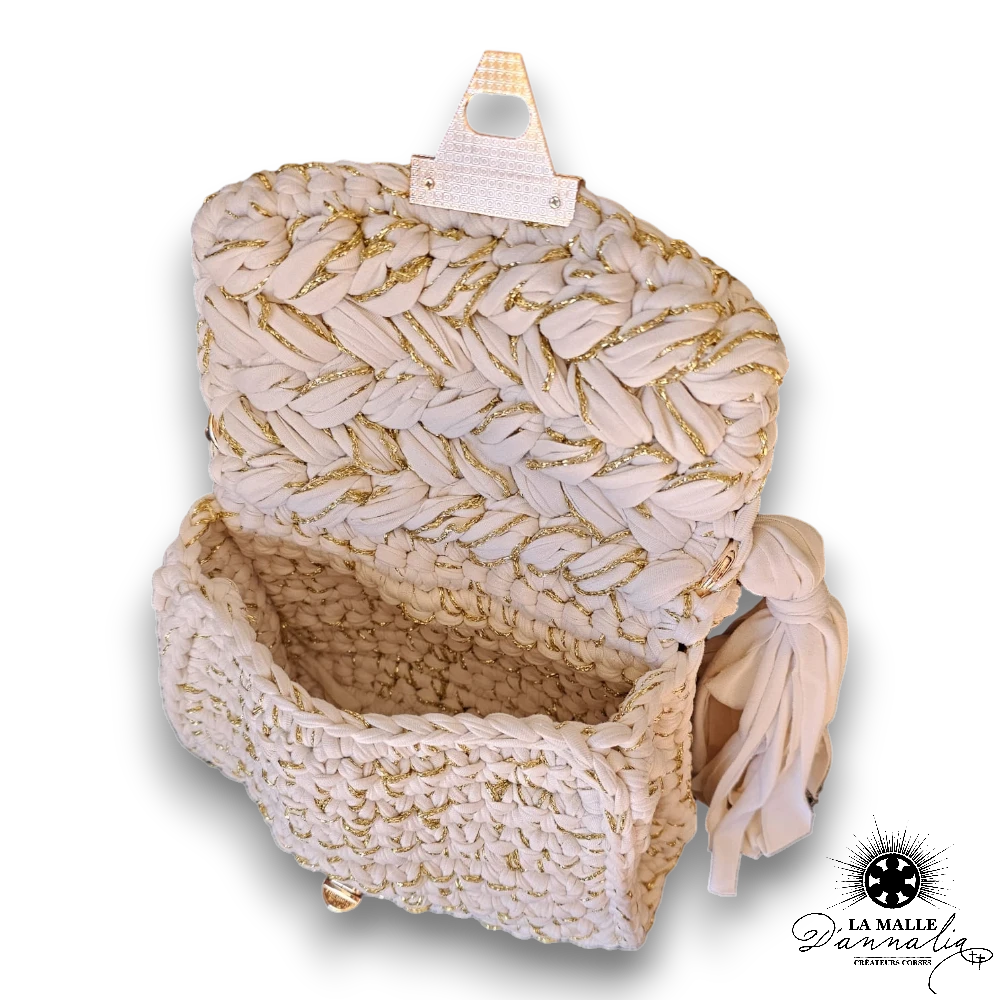 sac tricot blanc lamalledannalia