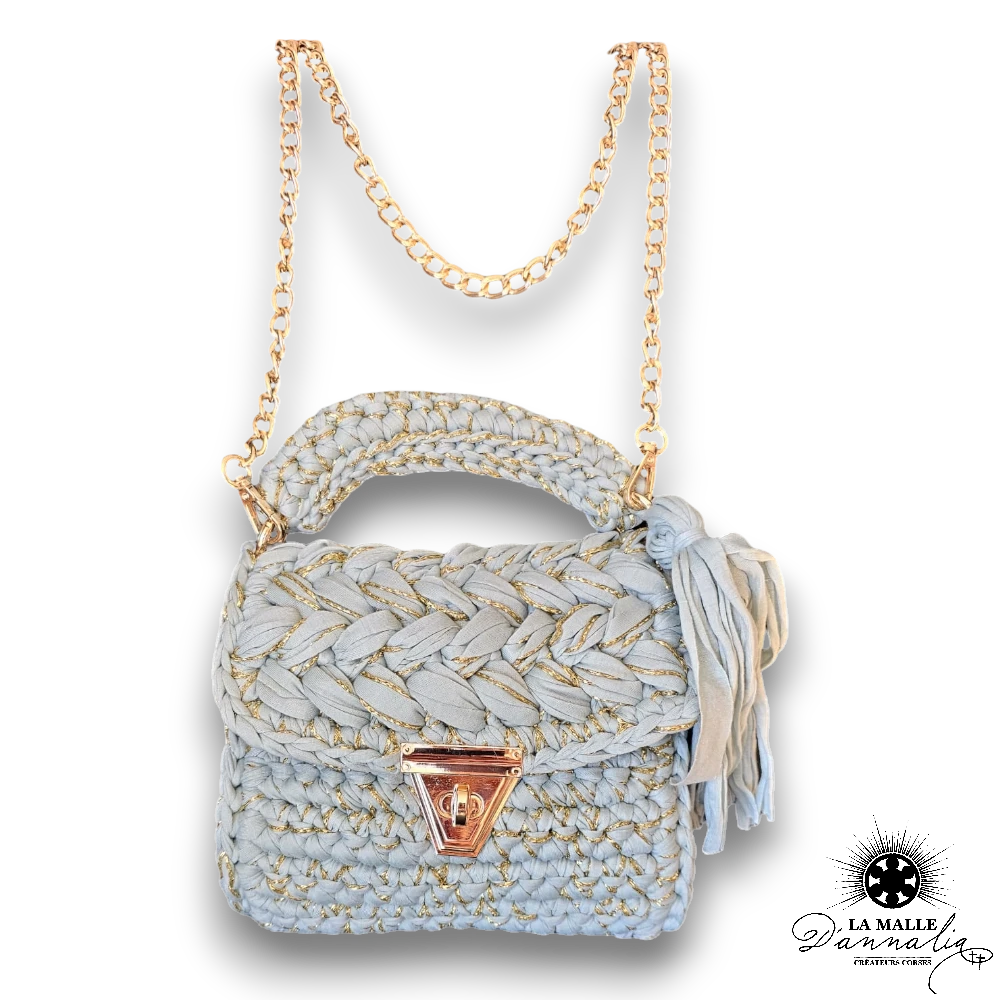 sac tricot vert clair lamalledannalia