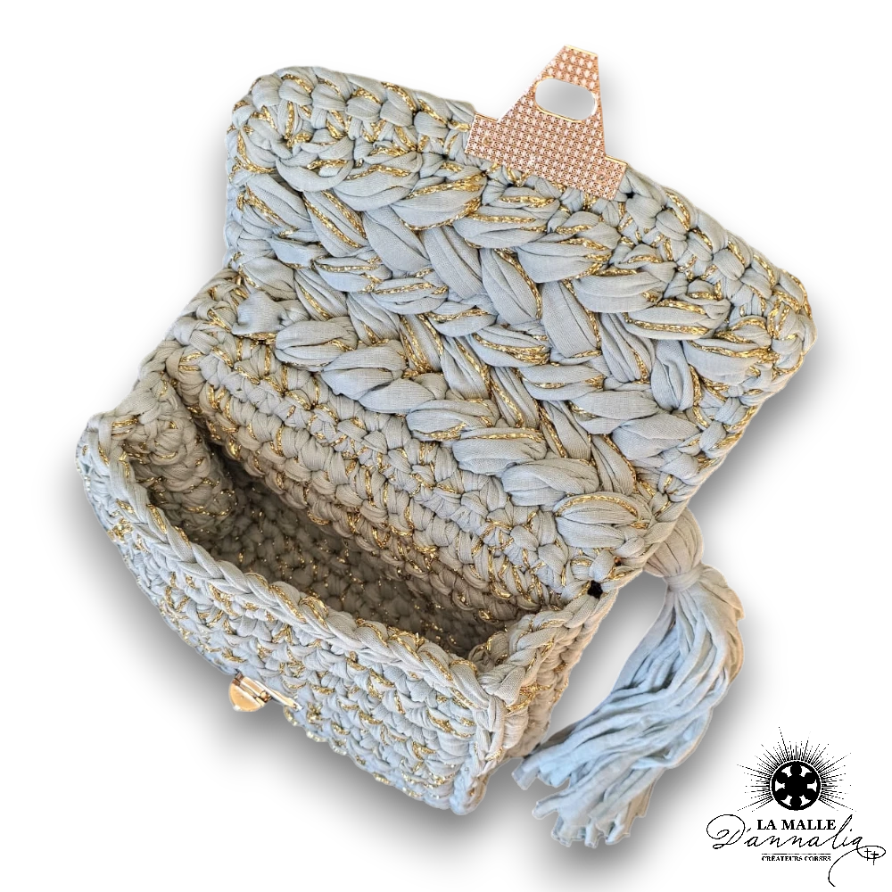 sac tricot vert clair lamalledannalia