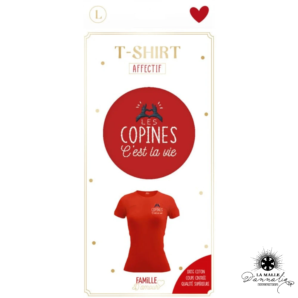 t shirt copines lamalledannalia