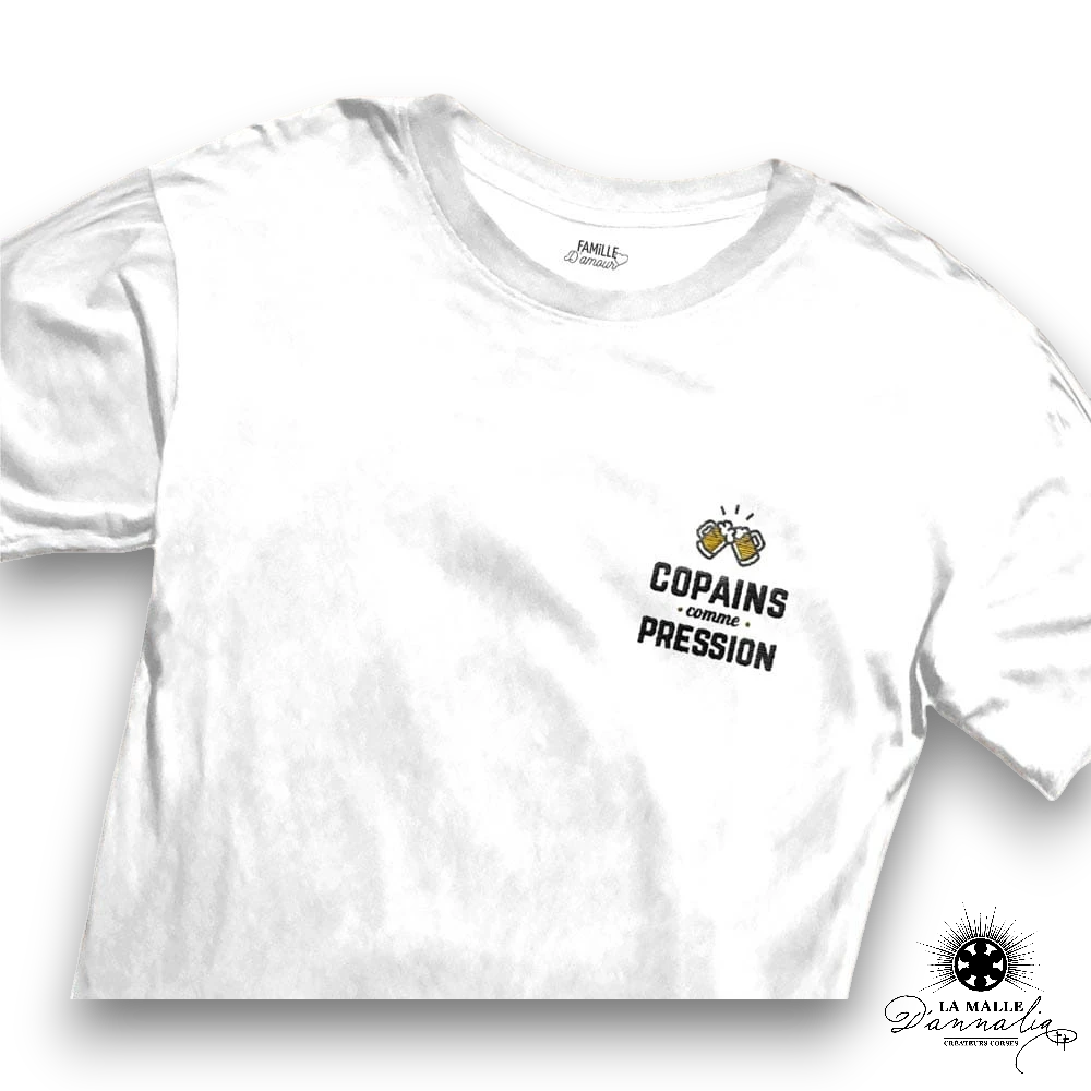 tee shirts copains biere gris lamalledannalia