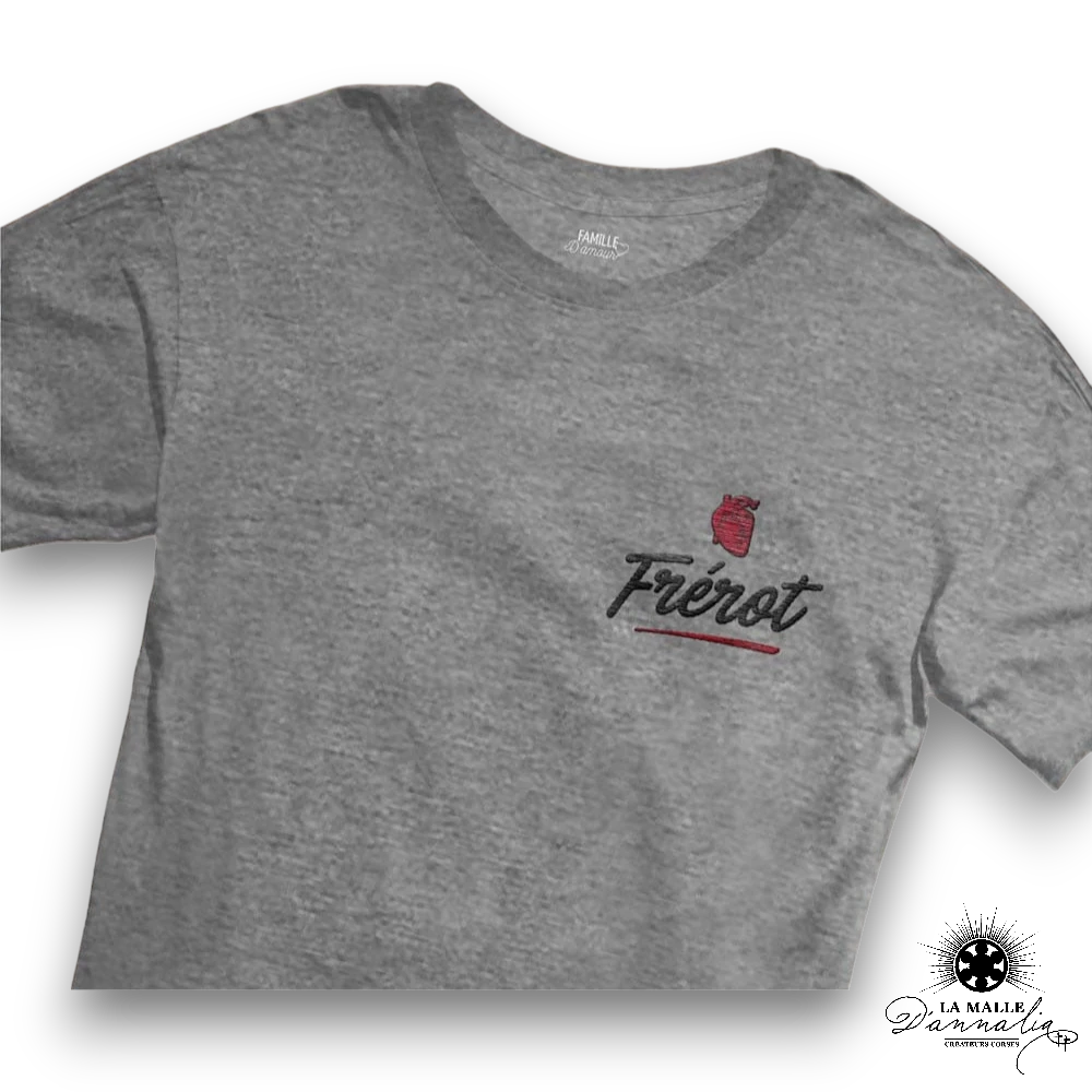 t shirt frere frerot gris lamalledannalia