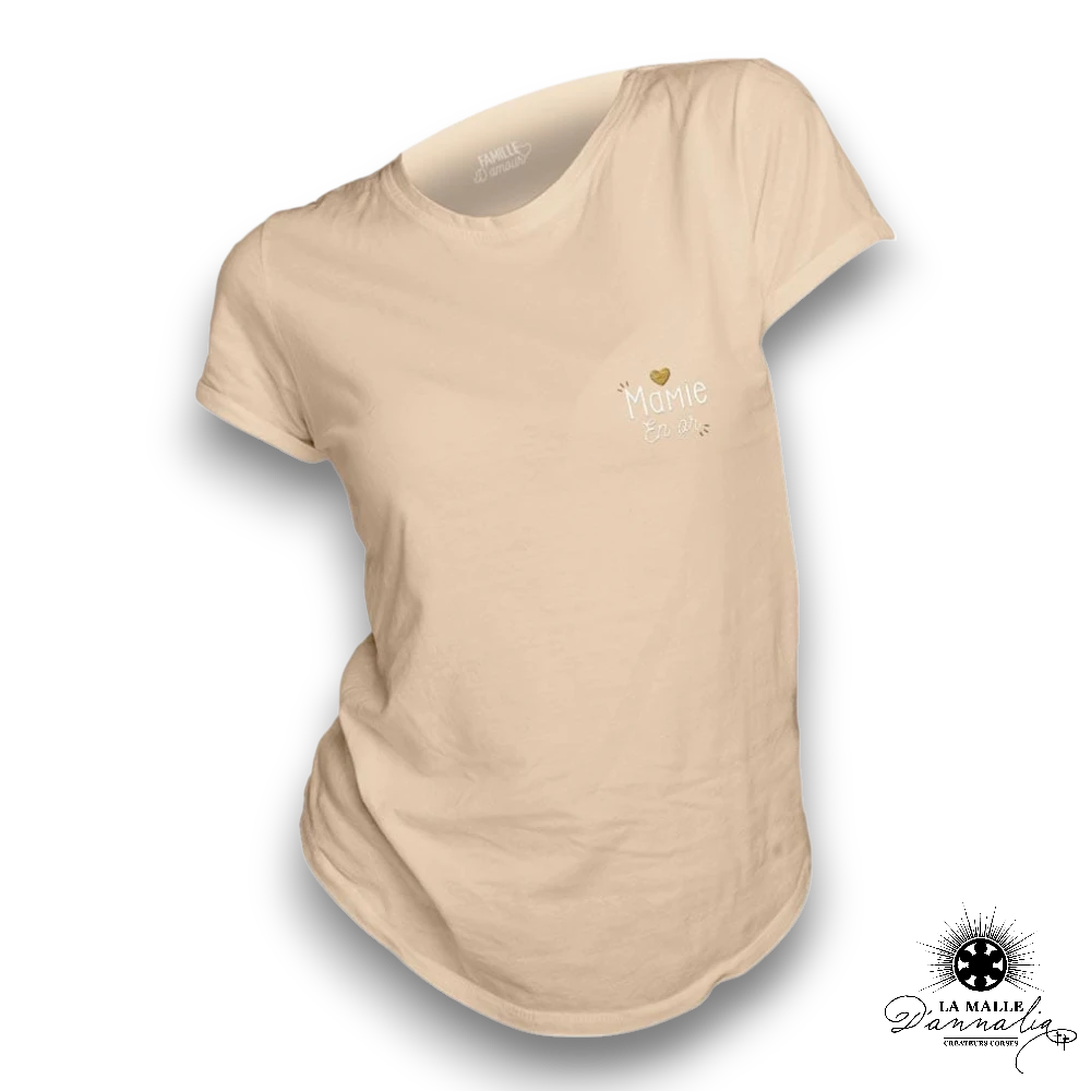 tee shirt mamie beige lamalledannalia