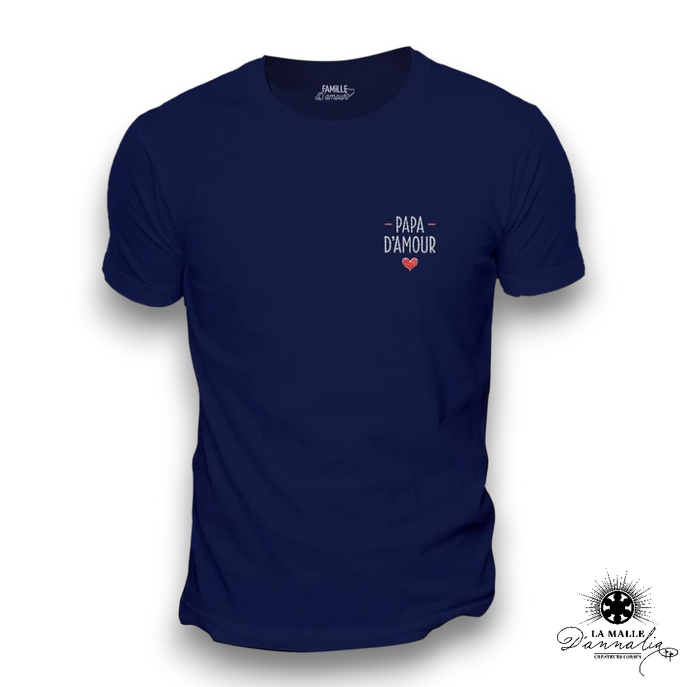 tee shirt papa amour lamalledannalia