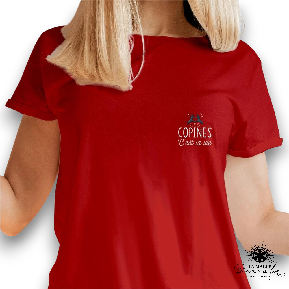 tee shirt rouge lamalledannalia