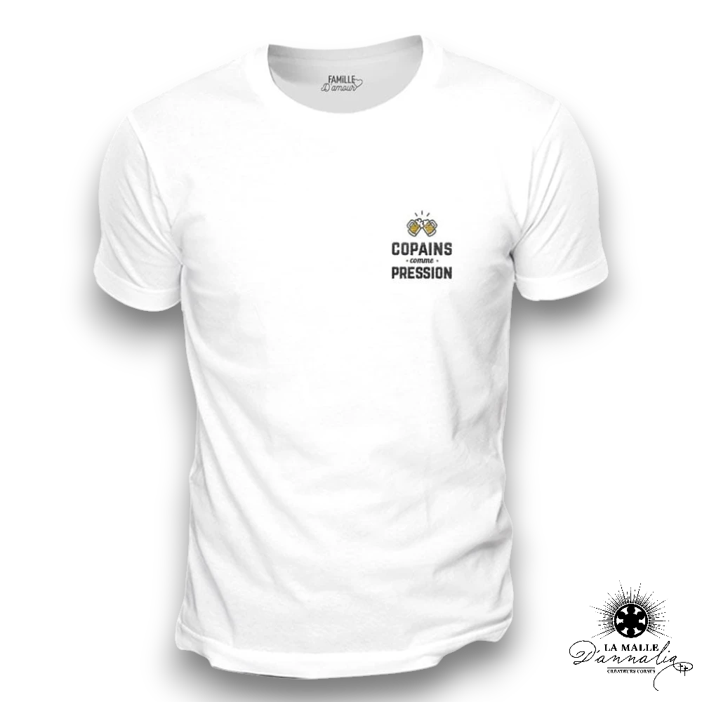 t shirts copains biere gris lamalledannalia