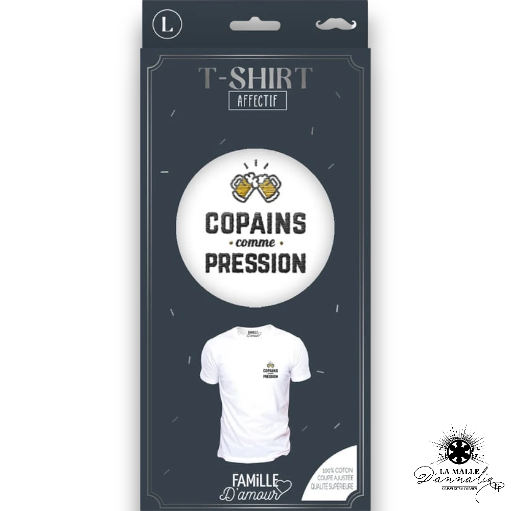 tee shirts copains blanc lamalledannalia
