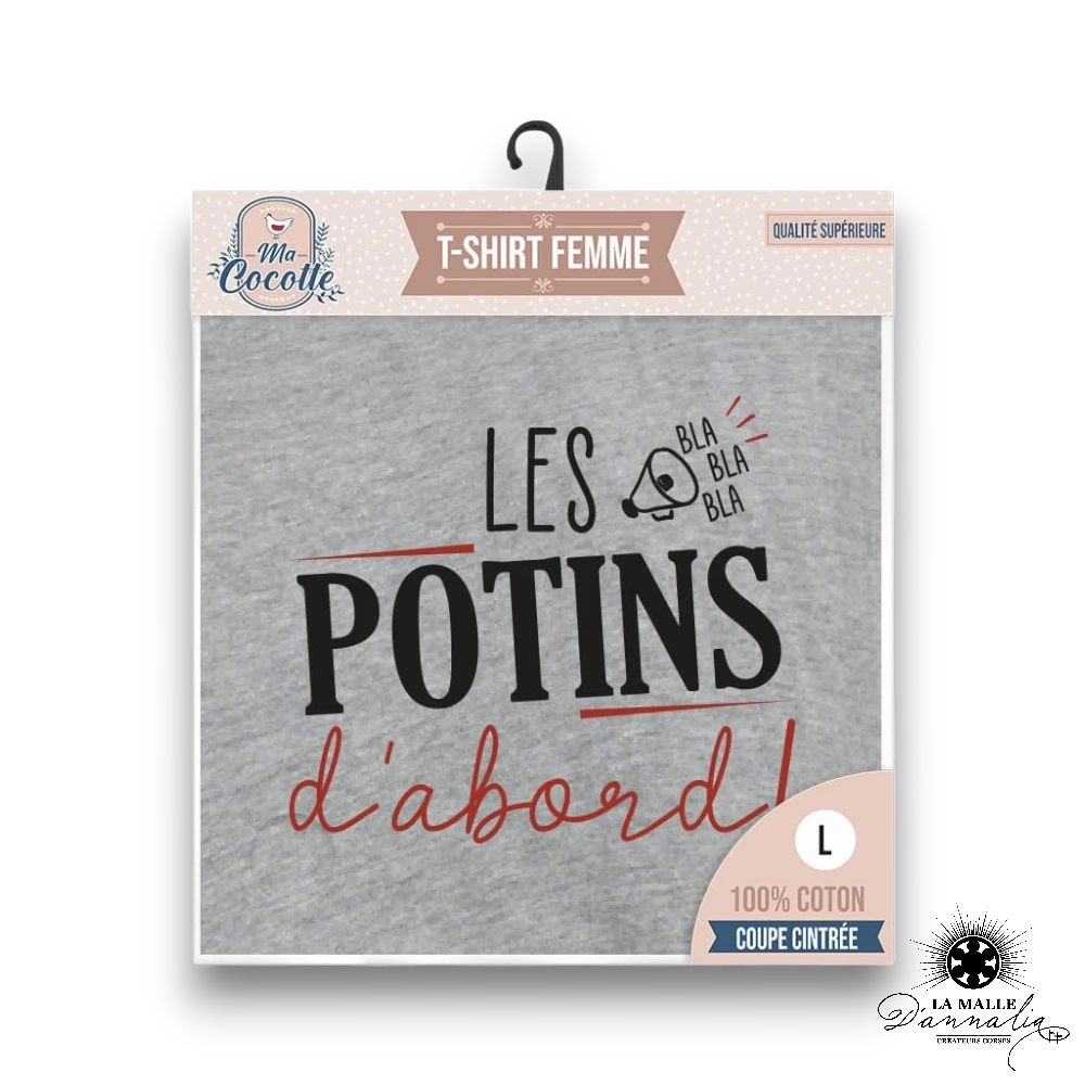 tee shirts femme humour potin lamalledannalia