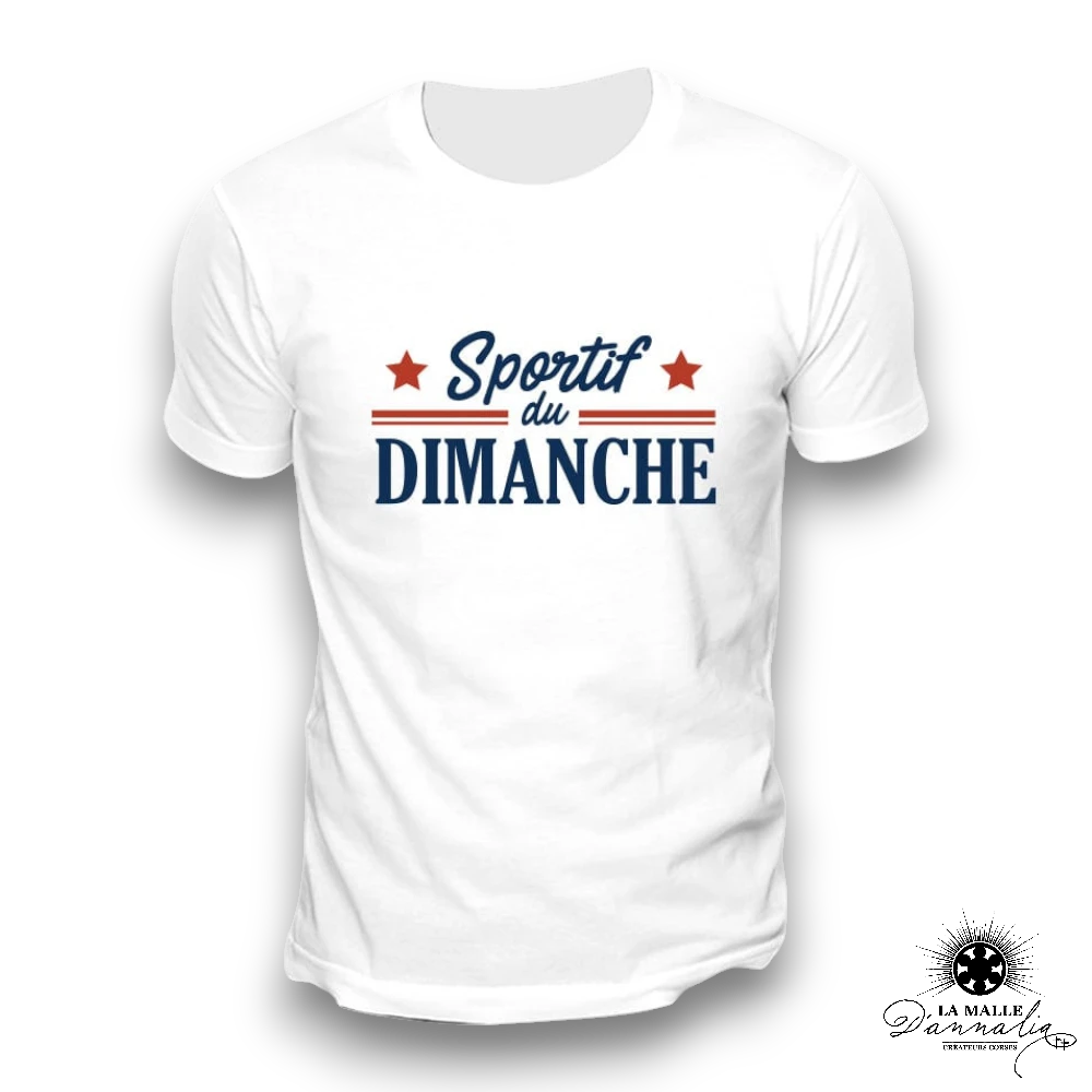 tee shirts homme humour sportif dimanche lamalledannalia