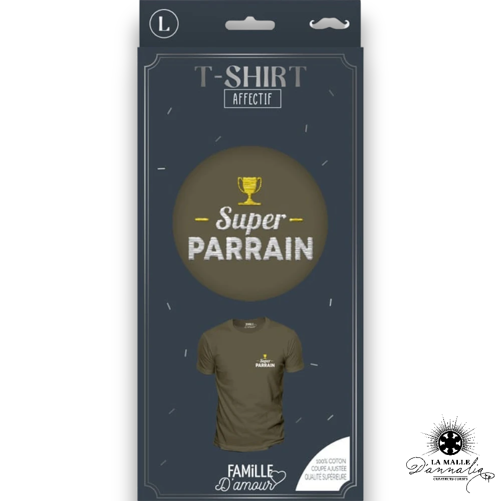 tee shirts parrain kaki lamalledannalia