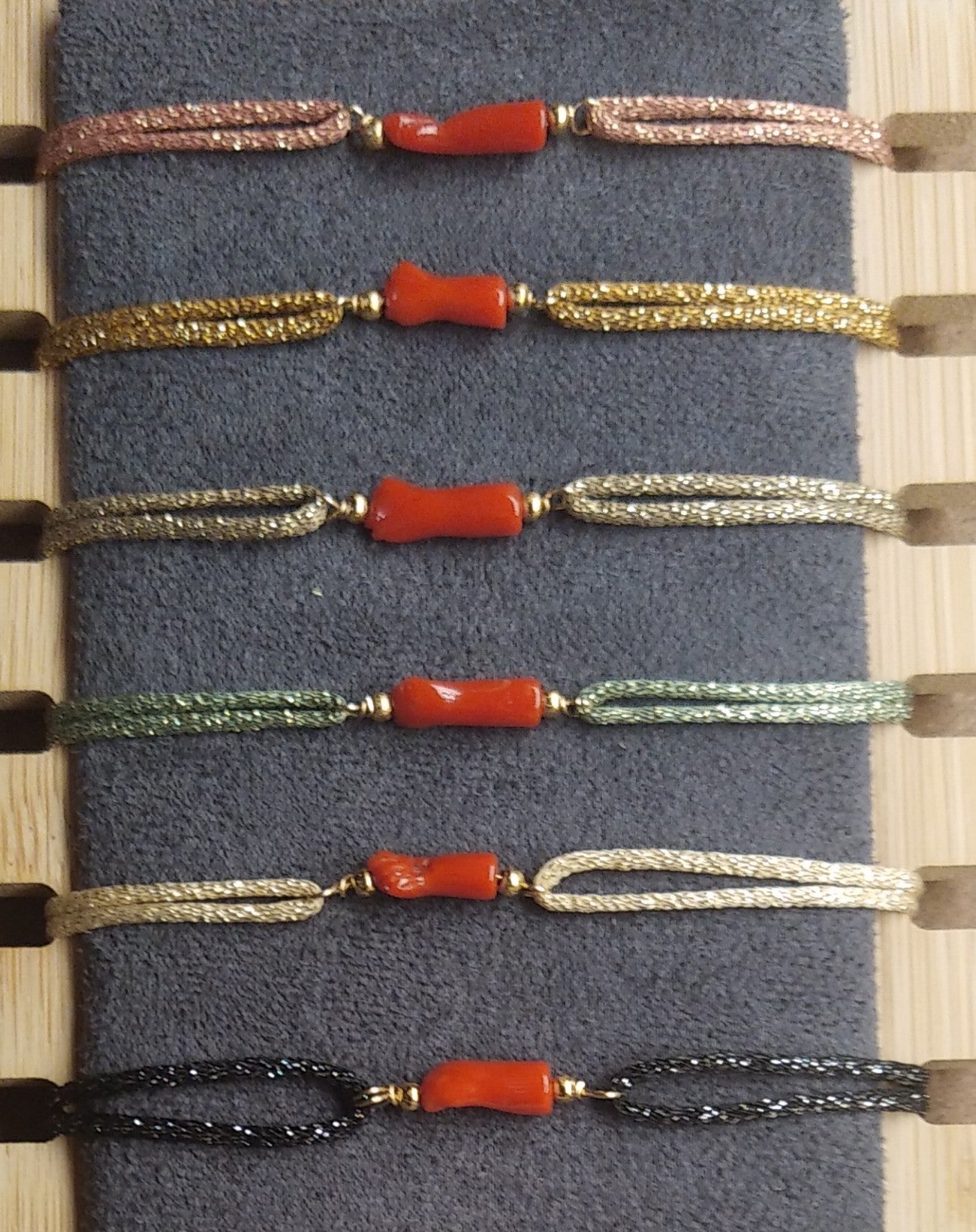 Bracelet corails rouge