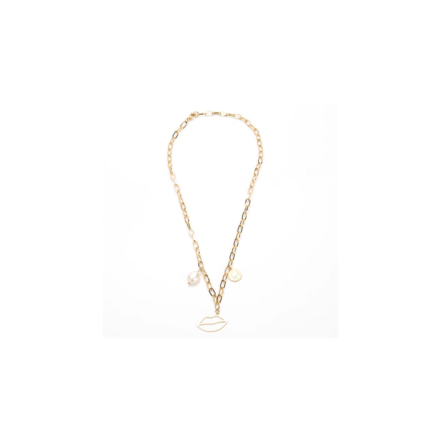 Collier "bouche" en acier inoxydable
