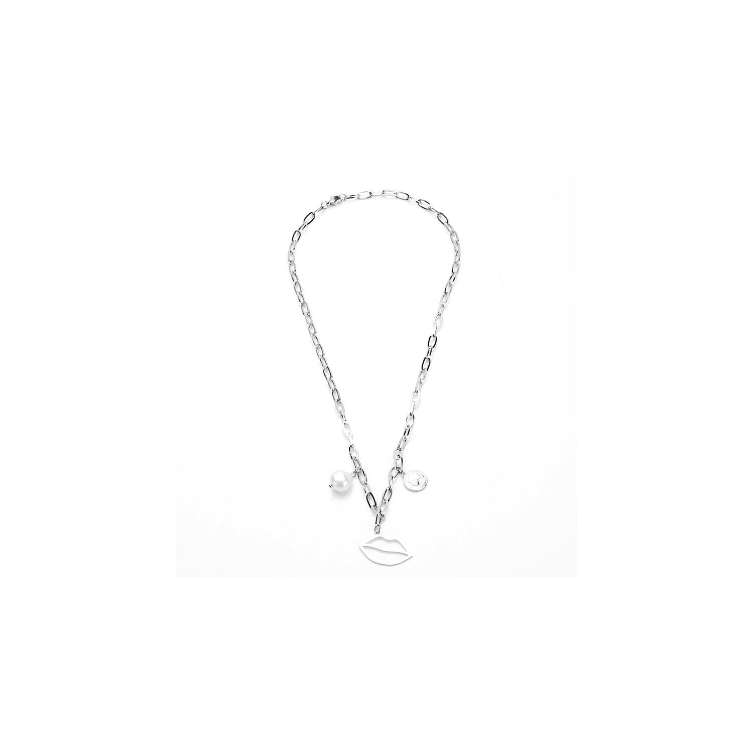 Collier "bouche" en acier inoxydable