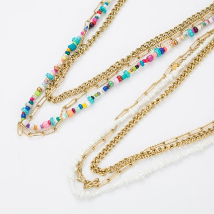 Multico : Collier en acier inoxydable 3 rangs