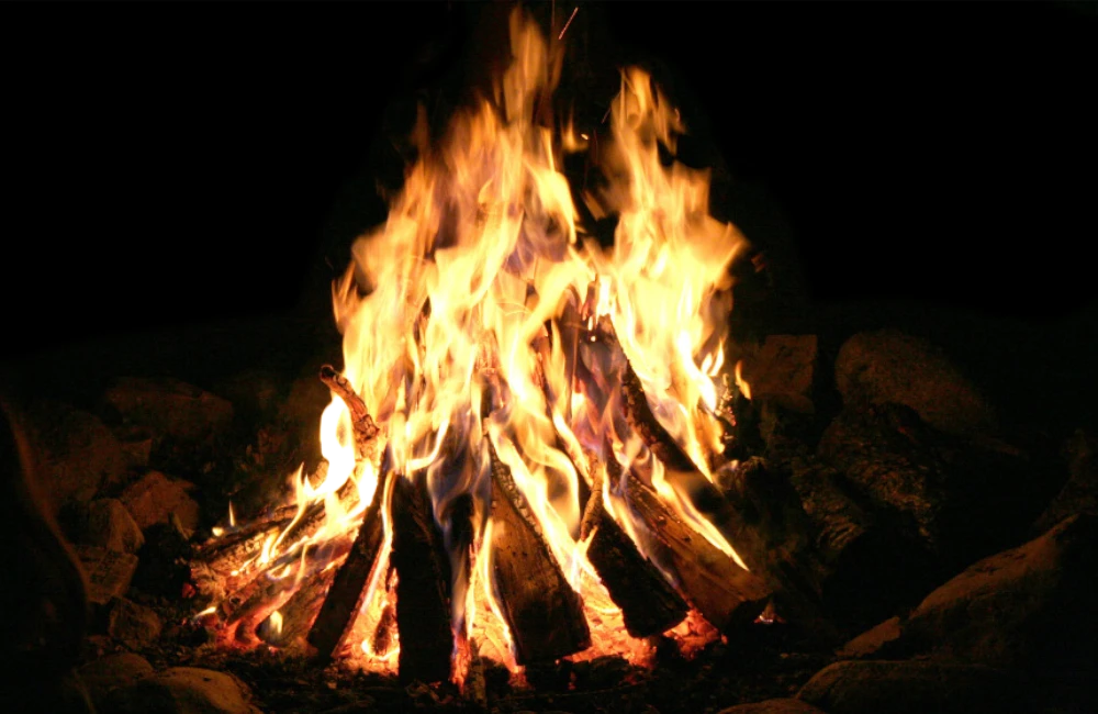 feu bois braise flamme 