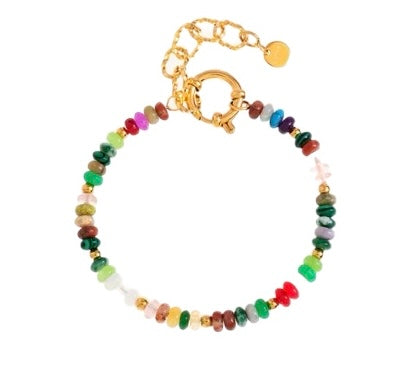 Bracelet pierre multicolore