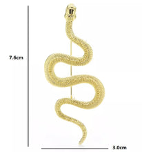 Charger l&#39;image dans la galerie, SERPENTINA : broche serpent