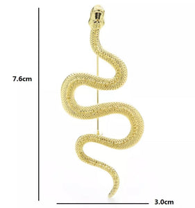 SERPENTINA : broche serpent