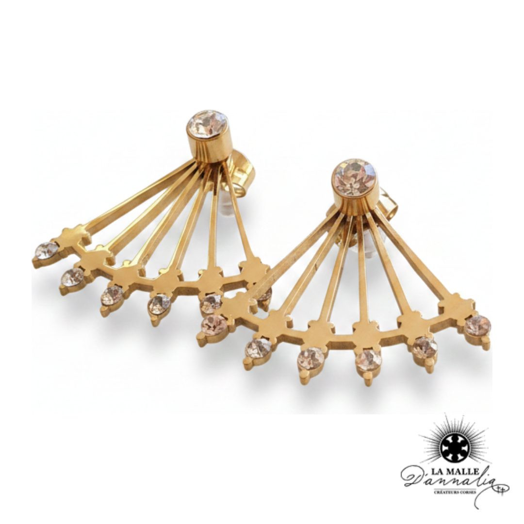 CAMILLA : boucles d'oreilles acier inoxydable