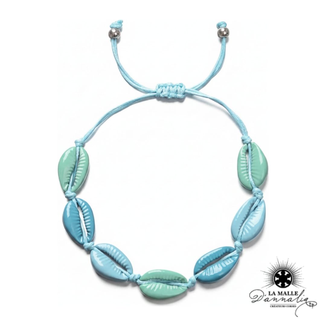 MOREA : Bracelet fin avec coquillages :