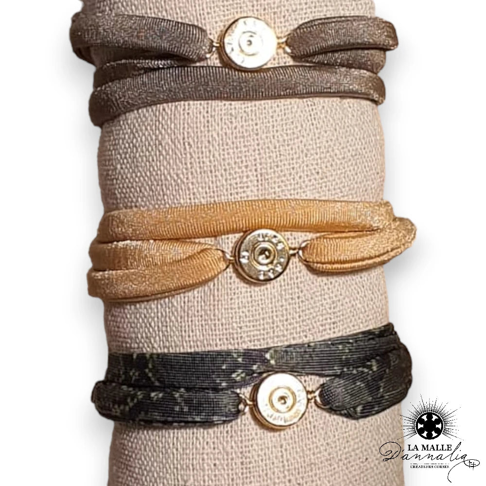 bracelet cordon elastique gros noeud fait main createur corse lamalledannalia