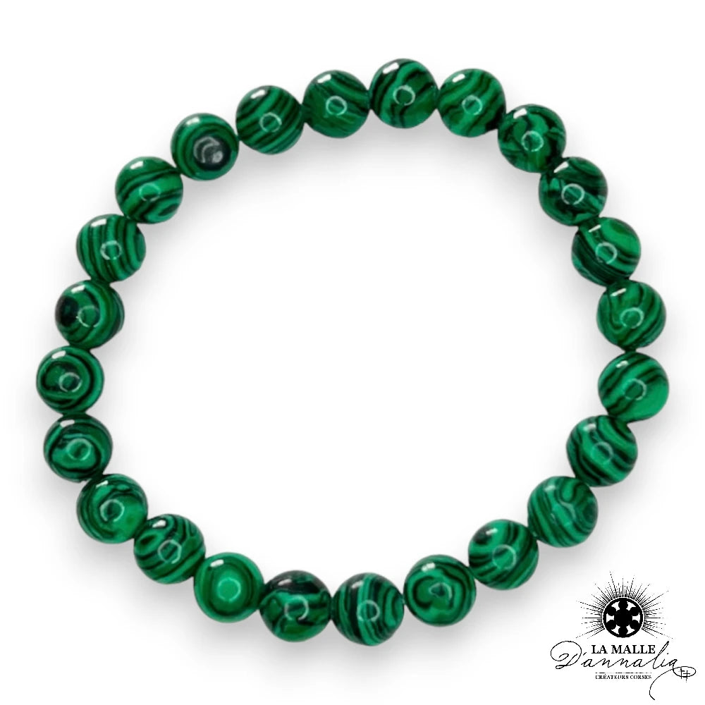 bracelet pierre naturelle malachite lamalledannalia