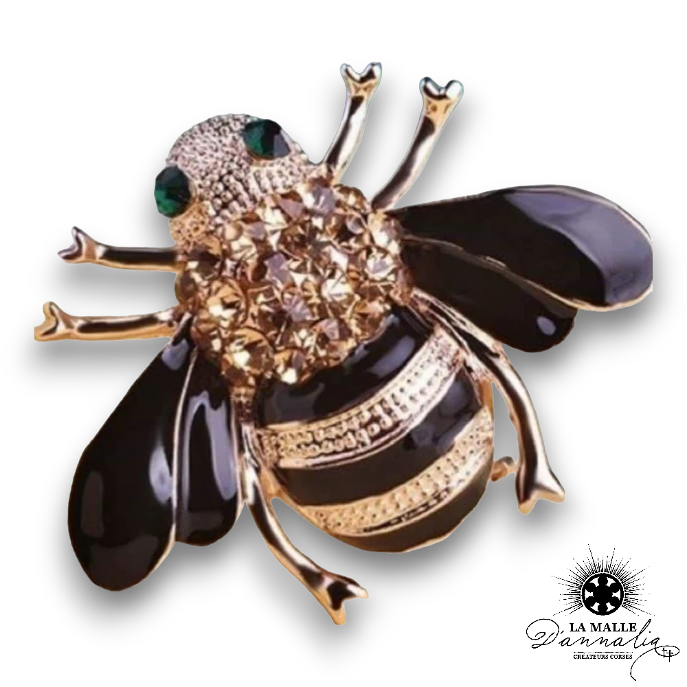 broche bijou abeille lamalledannalia