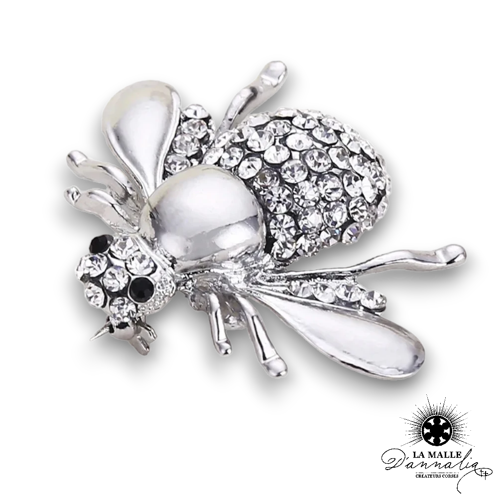 broche bijoux abeille dore argent lamalledannalia