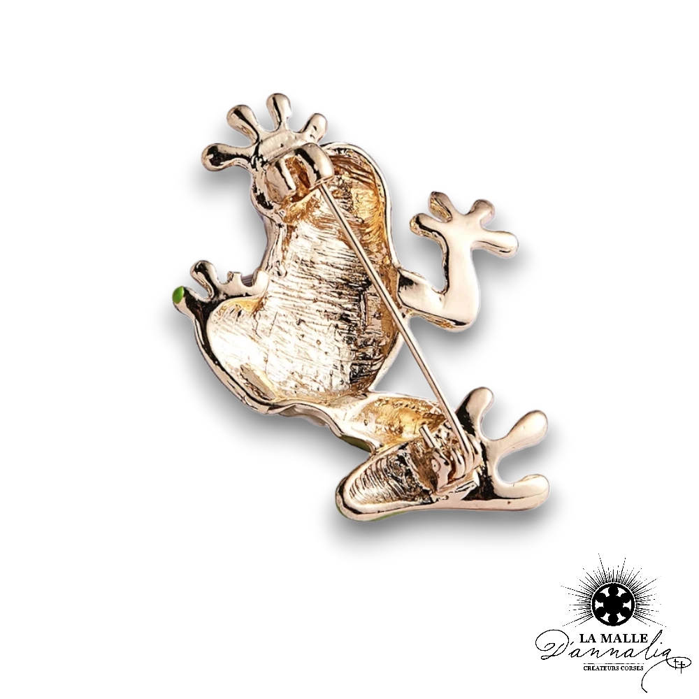 broche bijou grenouille lamalledannalia